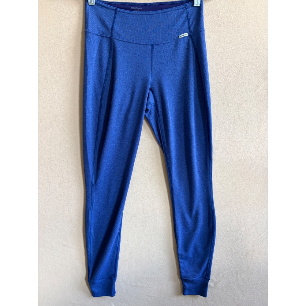 Patagonia Capilene Midweight Bottoms Blue Heathered Leggings XS Base Layer